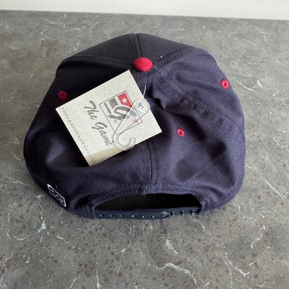 The Game Headwear Snapback Hat Cap Navy Blue Red Baseball - Picture 3 of 6